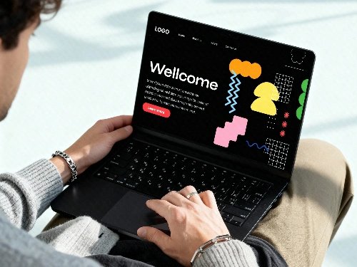Mock up website on device