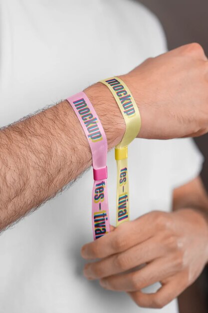Wristband mockups