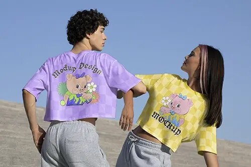 Crop top mockups