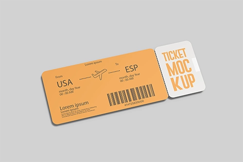 Ticket mockups