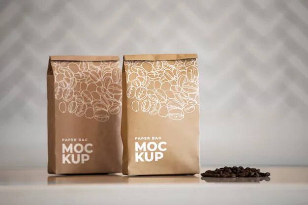 Coffee bag mockups