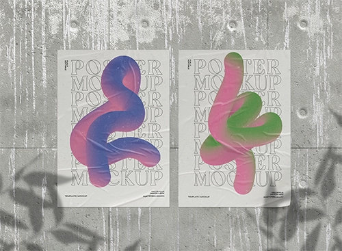 Street poster mockups