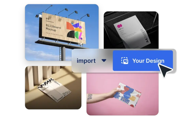 Print mockups for commercial projects