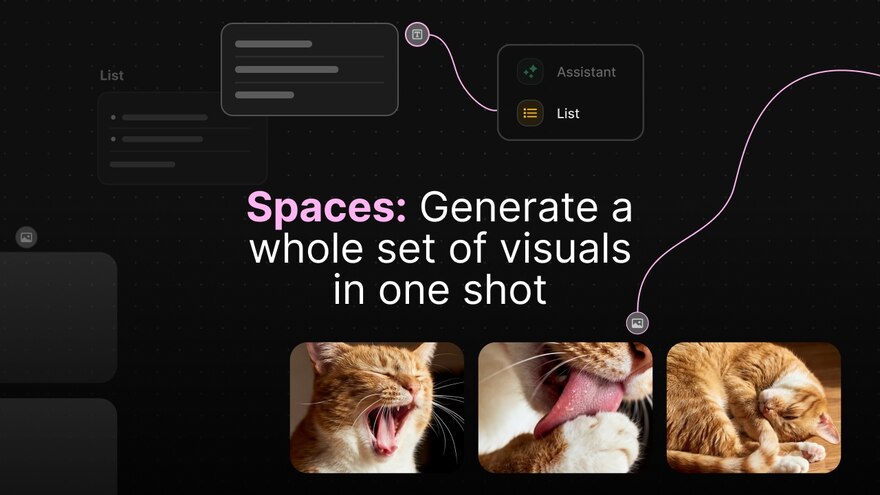 Spaces: Generate a whole set of visuals in one shot