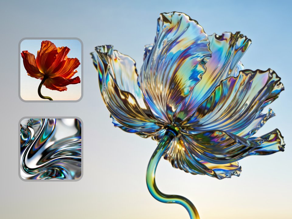 Blend two images into new style