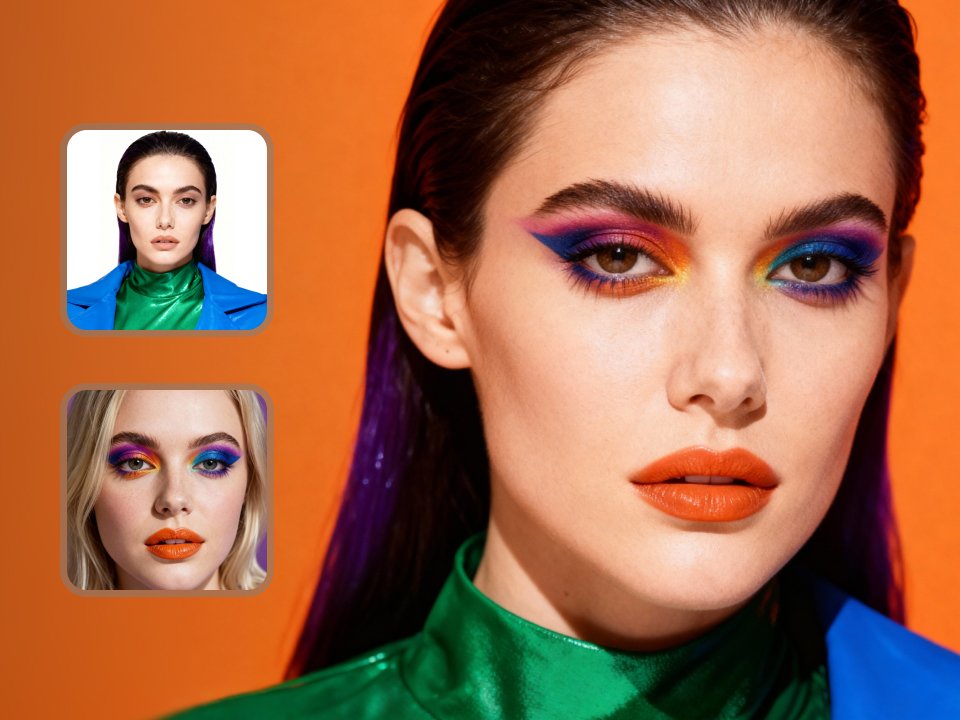 Apply reference makeup to a face