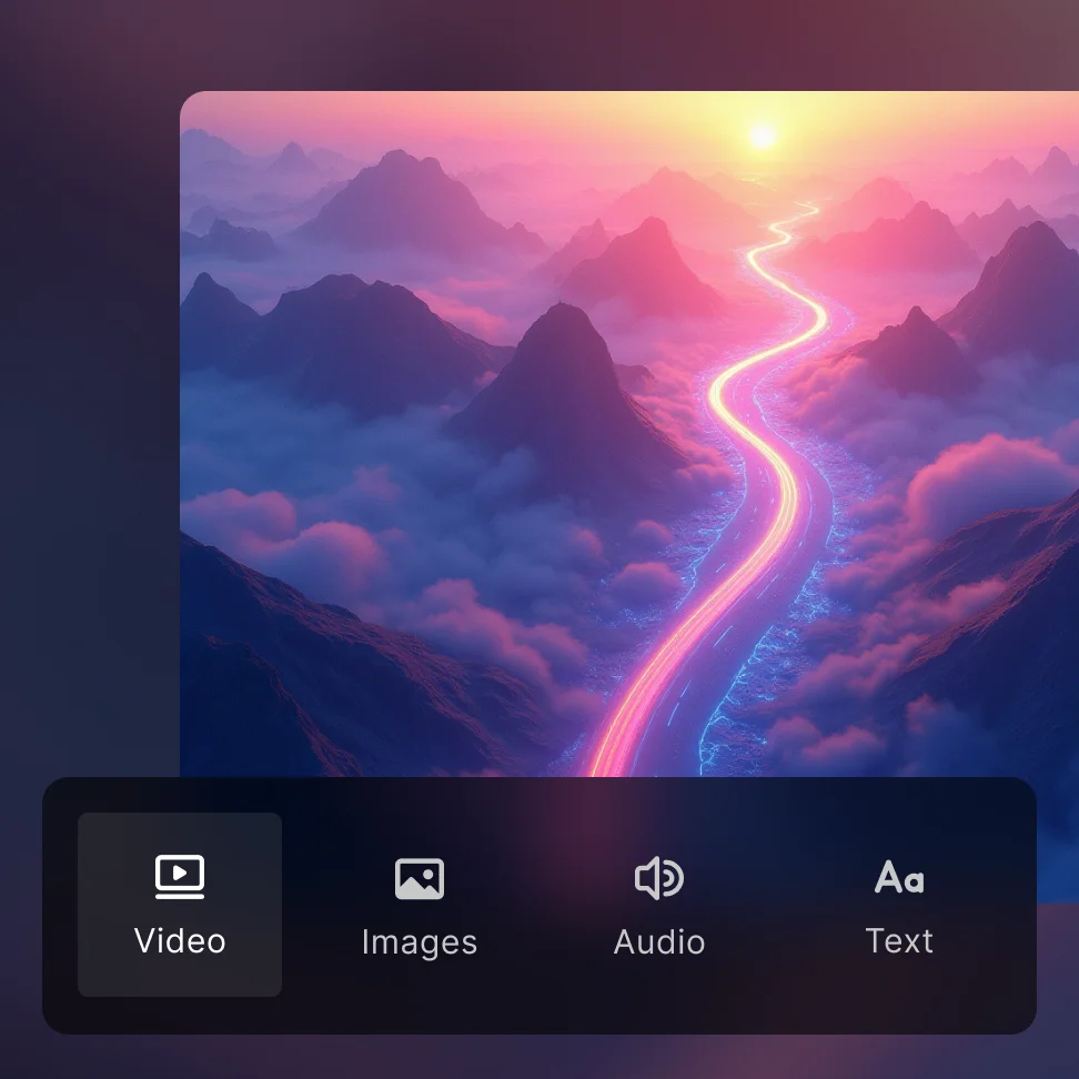 Create your video projects using AI