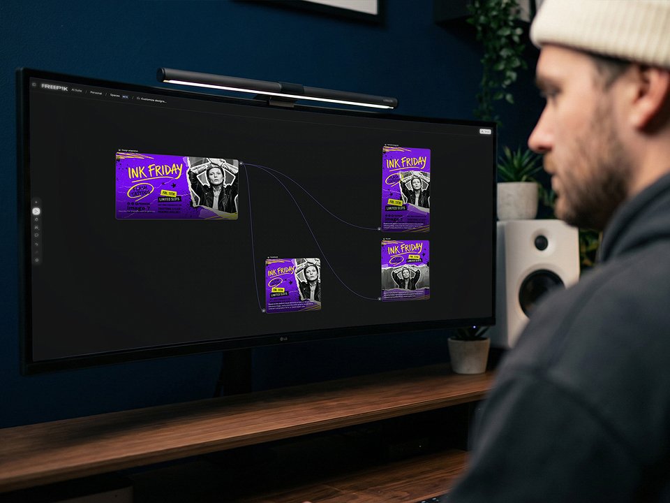 Customize designs for social media