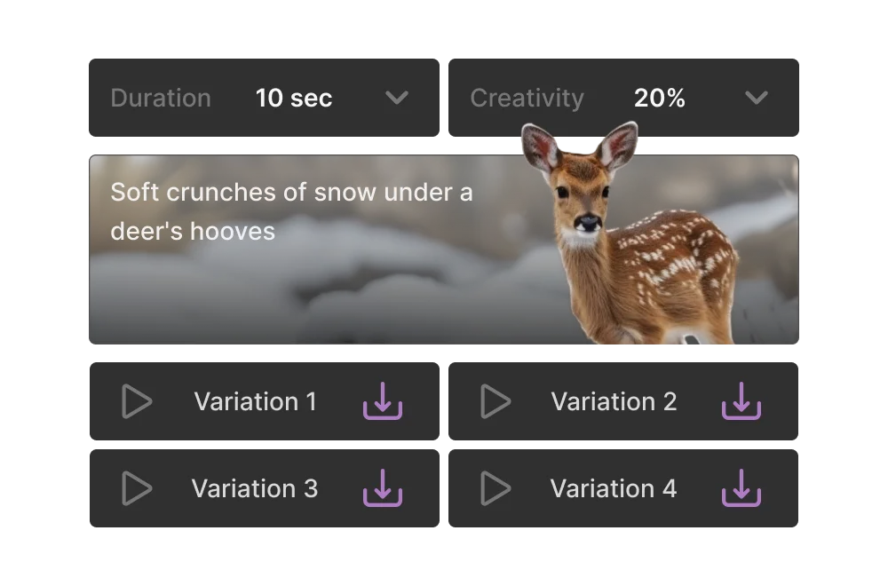 From text to sound effect