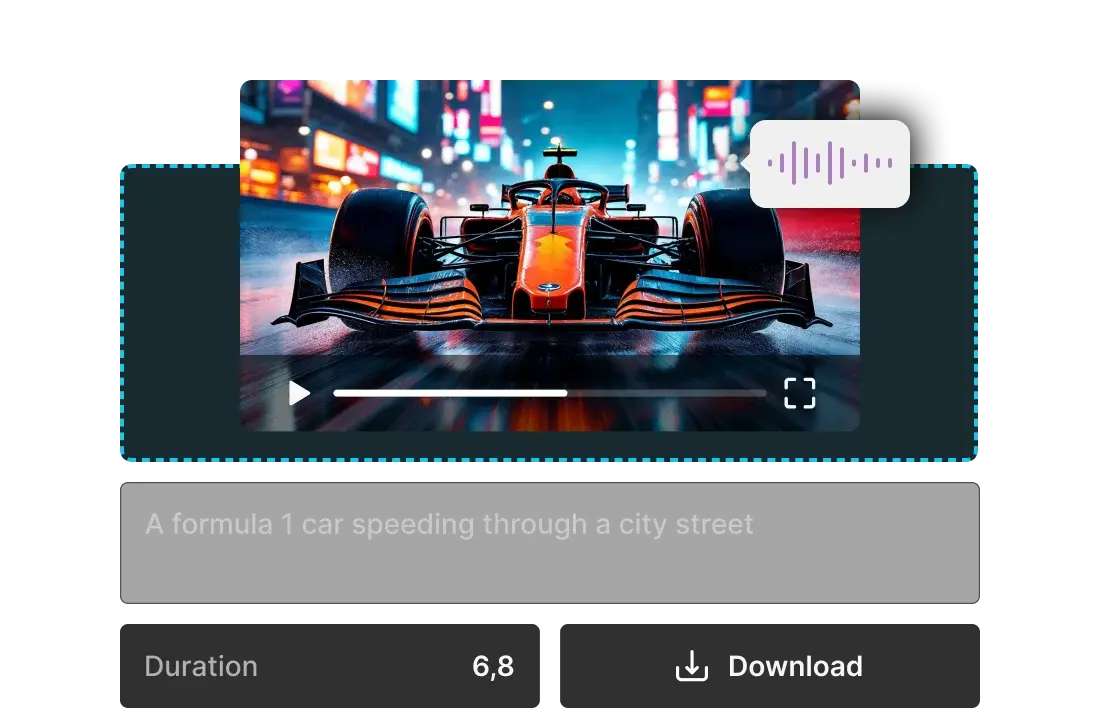 Video to sound effect